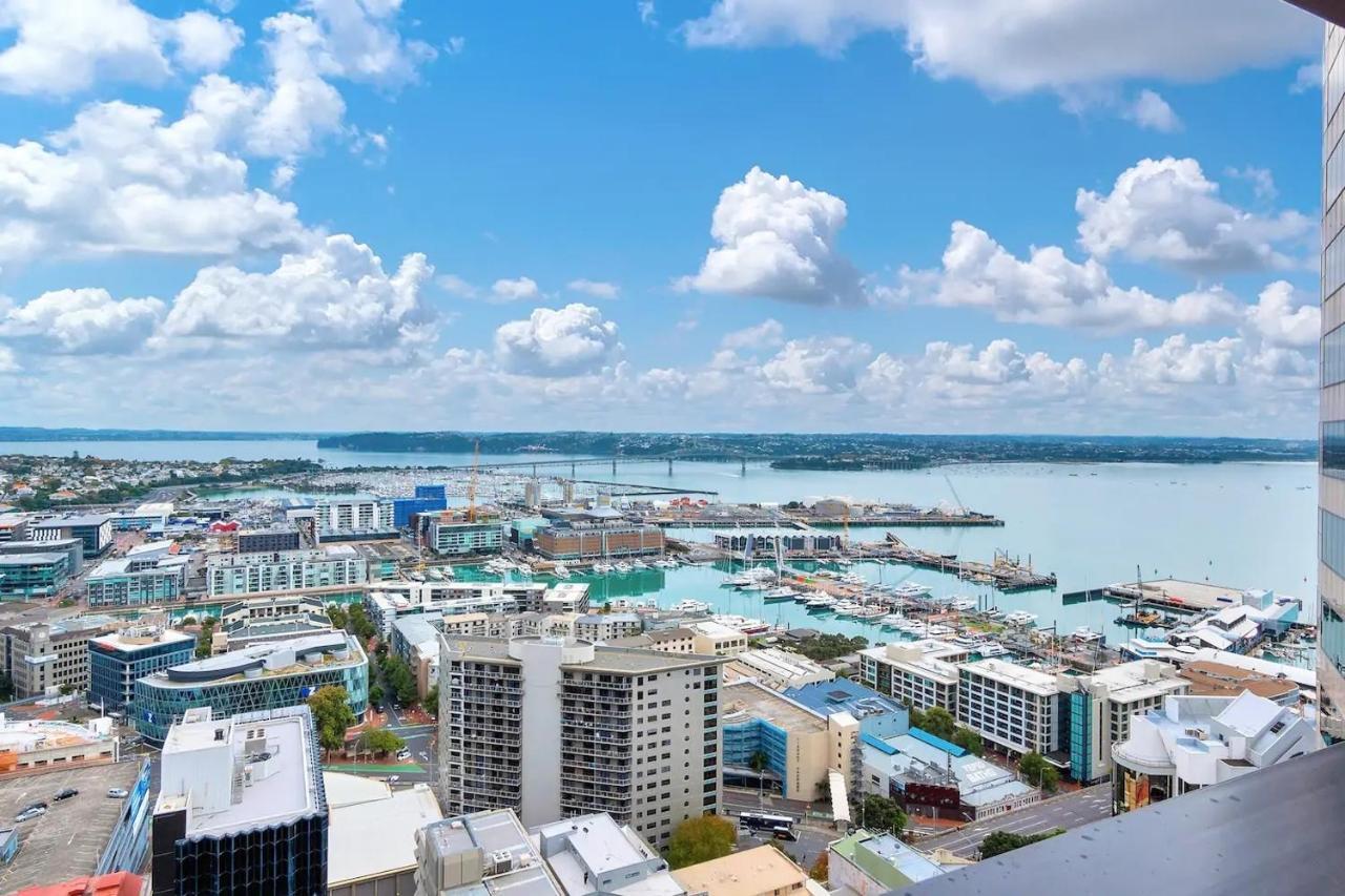 오클랜드 Amazing Harbour, Skytower And Rangitoto Views 아파트 외부 사진